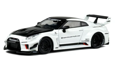 SOLIDO 1/43 2020 LBWK NISSAN GTR GT-R (R35) LIBERTY WALK BODY KIT WHITE S4311203 - Image 1 of 4