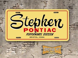 Stephen Pontiac Performance Division  Booster License Plate - Picture 1 of 1