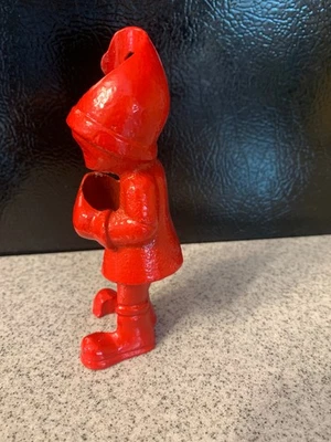 Set of 2: Crate and Barrel Red Cast Iron Candle Holders/Huggers - Image 1 of 4