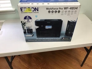 Epson WorkForce Pro Inkjet Black All-In-One Printer - WF-4834 - Picture 1 of 5
