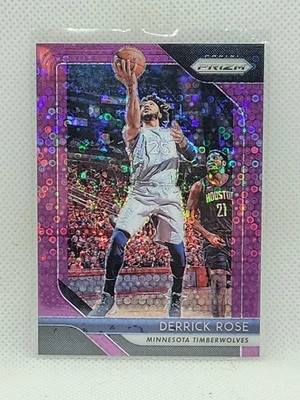 Derrick Rose 2018/19 Prizm Fast Break Purple Prizm #77 NrMt Ser #49/75 Foto 1 de 2