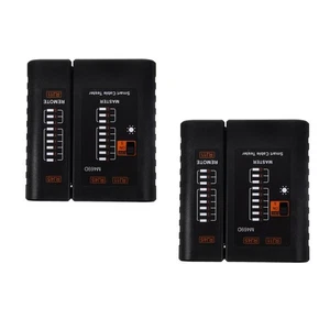  2 Count Netzwerk Prüfgerät Netzwerkkabeltester Telefonkabel -Tester - Bild 1 von 12