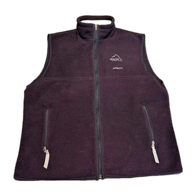 Patagonia Synchilla Cremallera Completa Polar Suéter Chaleco Hombres XL Negro Cremallera Bolsillo Exterior Foto 1 de 4