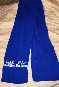 Sciarpa birra vintage Pabst nastro blu PBR maglia blu promo retrò barware DOPPIA S - Foto 1 di 3