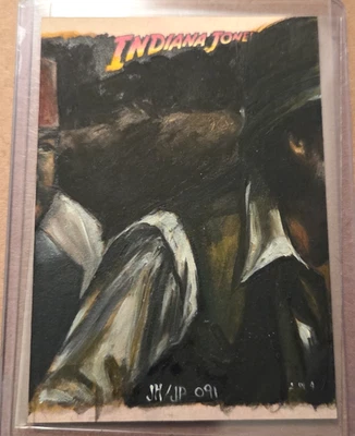 2008 Topps Indiana Jones Heritage Jason Potratz & Jack Hai Sketch card puzzle pc - Image 1 of 4
