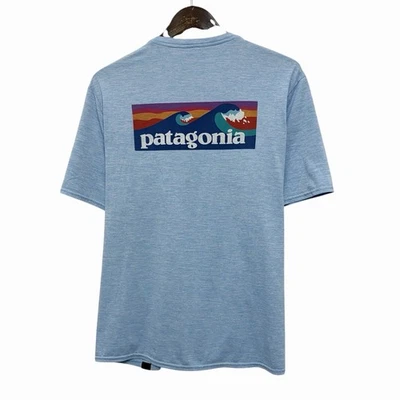 Patagonia Mens Sz Large Capilene Cool Daily UPF Stretch Performance Wave T-Shirt - Image 1 of 4