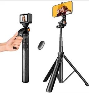 Phone Tripod & Selfie Stick, Portable iPhone Tripod Stand 63" - Zdjęcie 1 z 8