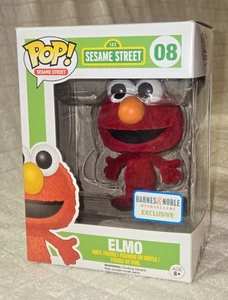 Funko Pop Sesame Street ELMO 08 Flocked Barnes & Noble Exclusive Vinyl Figure - Picture 1 of 10