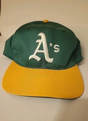 De colección Oakland A’s Athletics Twins Enterprise Snapback Sombrero/Gorra Amarillo Foto 1 de 4