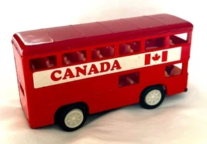 Vintage Canada Die Cast Vehicle Red Double Decker Bus Coach 1:43 Scale - Picture 1 of 6
