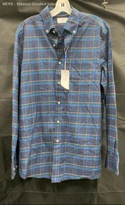 Southern Tide Dress Blue Long Sleeve Jekyll Plaid Sport Button-Up Shirt Size M - Picture 1 of 5