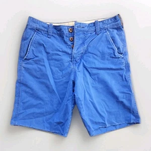 Pantalones Cortos Hollister Para Hombre 31 Botones Mosca Algodón Azul Informal Chinos - Imagen 1 de 3