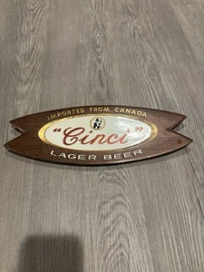Vintage Cinci Lager Beer Sign 13 Inches - Picture 1 of 5