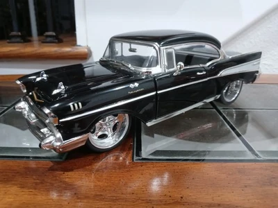 1/18 Ertl Collectibles Custom 1957 Chevy Bel-Air Black Pro Touring / Hot Rod - Image 1 of 4
