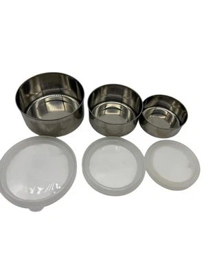 Recipientes de alimentos trio de aço inoxidável com tampas de silicone U Konserve - Imagem 1 de 4