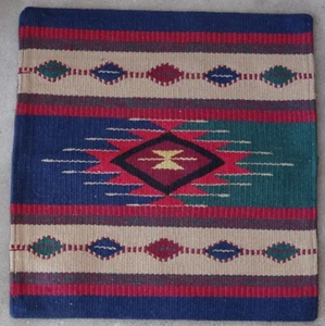 Aztec Pillow Cover HCPCAzt-D Hand Woven Cotton Southwest Southwestern 18X18 - Picture 1 of 4