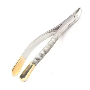 Dental EXTRACTING Forceps #150 Gold Handle Dental Extraction Instruments - Picture 1 of 3