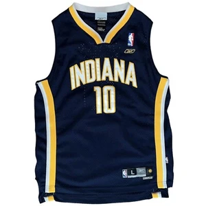 EUC adidas Youth Indiana Pacers Jeff Foster NBA Sewn Jersey Size Large 14/16 - Picture 1 of 5