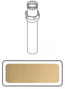 Kohler Endstück-Baugruppe, 1-1/2" lebendig gebürstet modern Messing - Bild 1 von 3