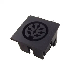 1pcs DIN 8 Pin Circular Jack Female Panel Mount PCB Mount Connector Adapter - Picture 1 of 6