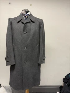 WELLINGTON COAT WOOL/CASHMERE GREY 44R MINT (C020) - Picture 1 of 10
