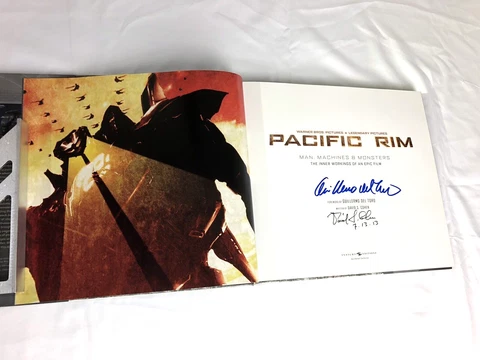 PACIFIC RIM Movie Film Book with SIGNATURES by David S Cohen Hardcover Book Cover