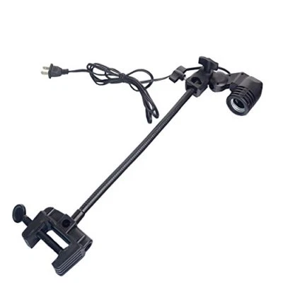 MARINECOLOR ADJUSTABLE LIGHT HOLDER AC E27 SOCKET GOOSENECK CLAMP / MOUNT, led clip on light