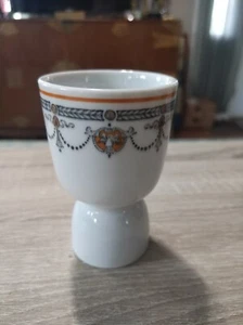 Taza de huevo estampada china restaurante vintage. Botín de Laurel. Naranja, negro - Imagen 1 de 7