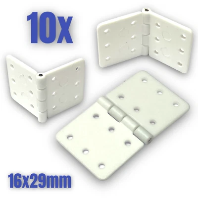 ✅ 10 Stück Nylon Scharnier 16x29mm RC Flugzeug Airplane Aileron Querruder Ruder✅ - Bild 1 von 4