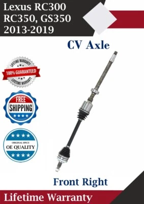 Eje CV delantero derecho original para Lexus RC300/RC350/GS350 2013-2019 garantía de por vida Foto 1 de 4