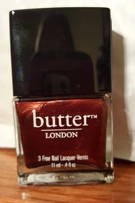 Esmalte de uñas Butter London 3 Free "Shag" tamaño completo 0,4 oz ¡NUEVO! Foto 1 de 1