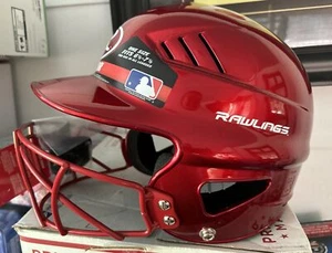 Casco da baseball softball Rawlings Vapor OSFM rosso metallizzato da 6,5" a 7,5" BB1WG - Foto 1 di 8