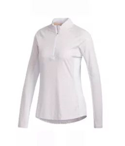 Neu adidas Half Zip Aeroready weiß/leuchtend orange Pullover Damen Medium-FJ4912 - Bild 1 von 1