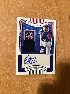 2024 Stars & Stripes - Eldridge Armstrong III - #SM-EA Collegiate Auto Relic - Image 1 of 4