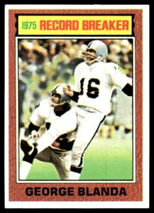 1976 Topps #1 George Blanda Oakland Raiders RB NR-MINT - Picture 1 of 2