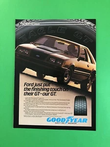 1983 FORD MUSTANG GT ORIGINAL VINTAGE PRINT AD ADVERTISEMENT GOODYEAR TIRE - Picture 1 of 1