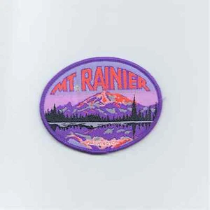 Vintage Mount Rainier Washington State with Silver Moon Patch - Picture 1 of 1