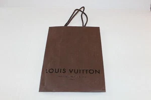 Louis Vuitton Small Brown Paper Empty Shopping Store Gift Bag 11 x 8 - Picture 1 of 2