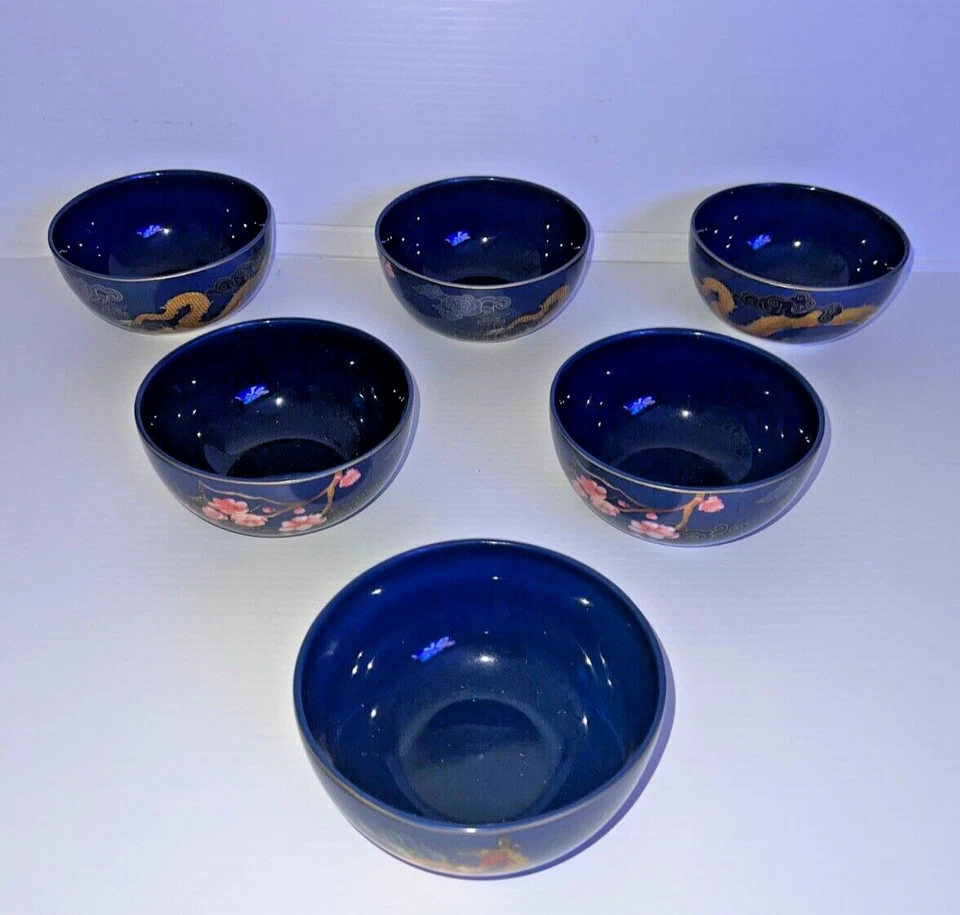 Williams Sonoma Lunar NY Arroz Fideos Cuenco 5" Dragón Diseño Floral Usado en Excelente Condición Foto 1 de 4