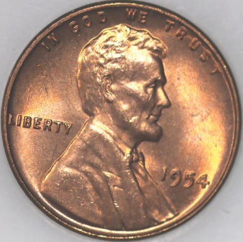 1954-P Wheat Cent Uncirculated, Popular Collector Coin As Shown [SN01] Cover