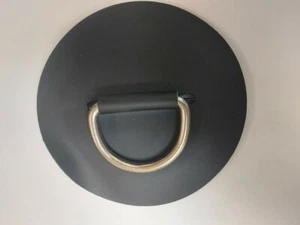 LARGE D-RING - PVC - BLACK - for inflatable boats #2091051 - Picture 1 of 3