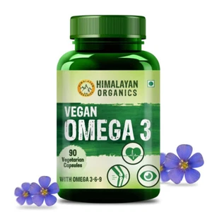 Himalayan Organics Omega 3 6 9 Flaxseed Oil Nutrition Supplement 90Capsule FS - Picture 1 of 9