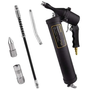 Heavy Duty Pneumatic Grease Gun 6000 PSI with Flex Hose - Air Powered Tool - Picture 1 of 7