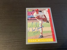 1993 Classic Best Todd Williams Columbus Clippers #37 Signed