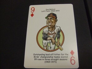 2007 Hero Decks Baltimore Orioles Playing Card -Don Buford-