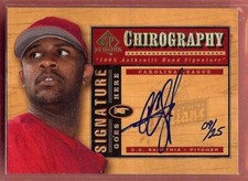 2000 SP TOP PROSPECTS CHIROGRAPHY C.C. SABATHIA AUTO 09/25!! RARE