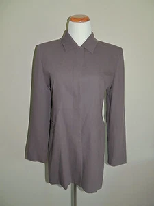 NWT WOMENS WORTH GRAY 4 BUTTON 100% WOOL BLAZER SIZE 10 RTL $380 - Picture 1 of 8