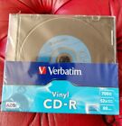 10 Genuine Verbatim vinyl CD-R 52x 700MB 80mins Blank CD Discs in Slimcase