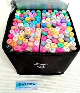 Juego de marcadores de alcohol Ohu 120 colores doble punta boceto fino y audaz sólido de JAPÓN - Imagen 1 de 16