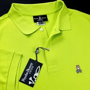 Psycho Bunny Classic Fit Pima Cotton Embroidered Bunny Polo Shirt Big & Tall XLT - Picture 1 of 12